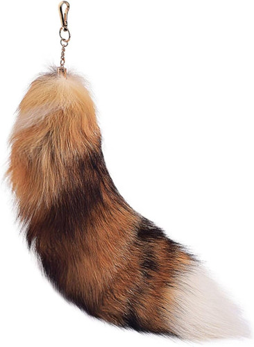 Fluffy real fox fur tail - fluffy,